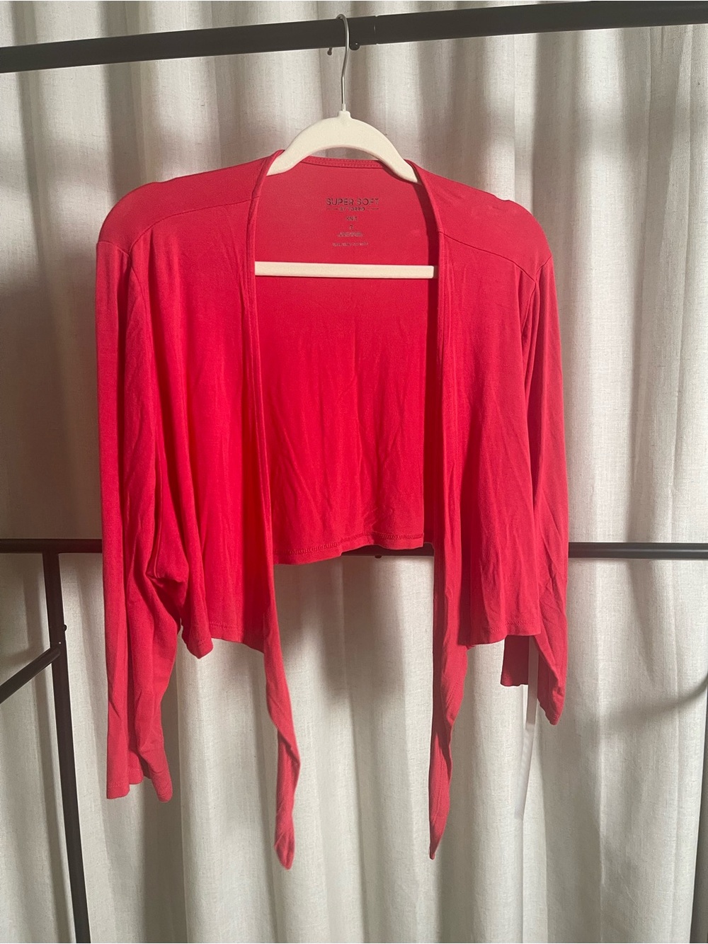 Torrid Women’s Red Cropped Open-Front Cardigan Sweater